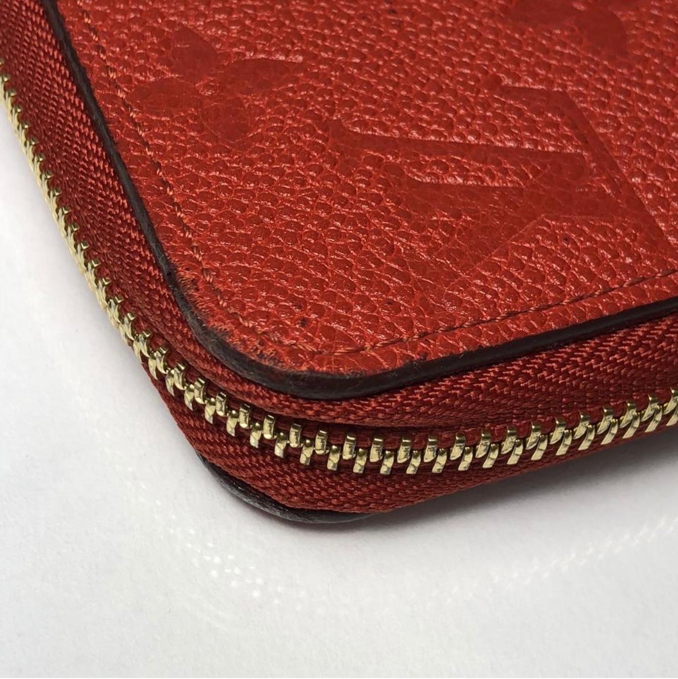 Louis Vuitton Empreinte Sarah Wallet in Red For Sale 2