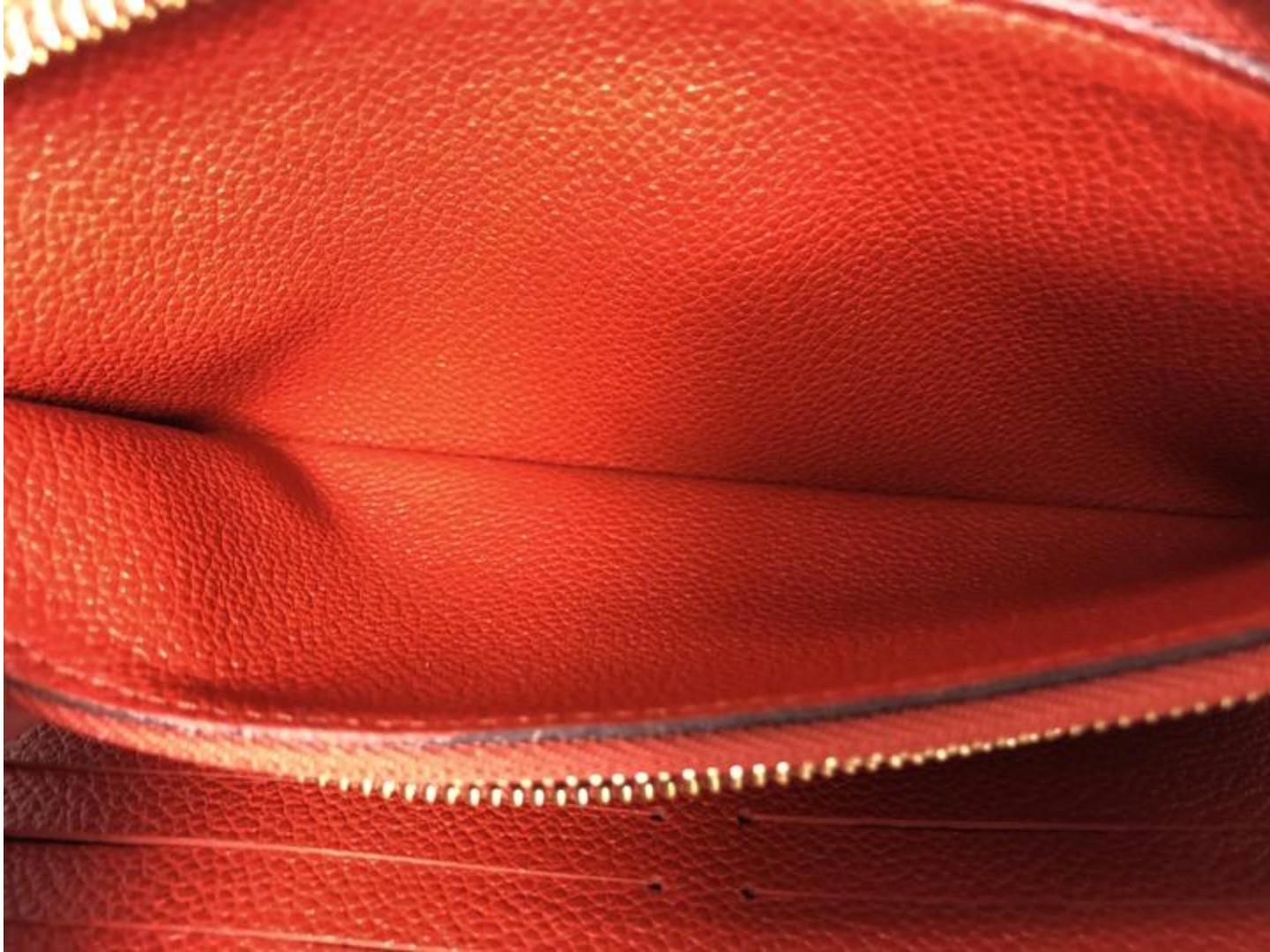 Louis Vuitton Empreinte Sarah Wallet in Red For Sale 4