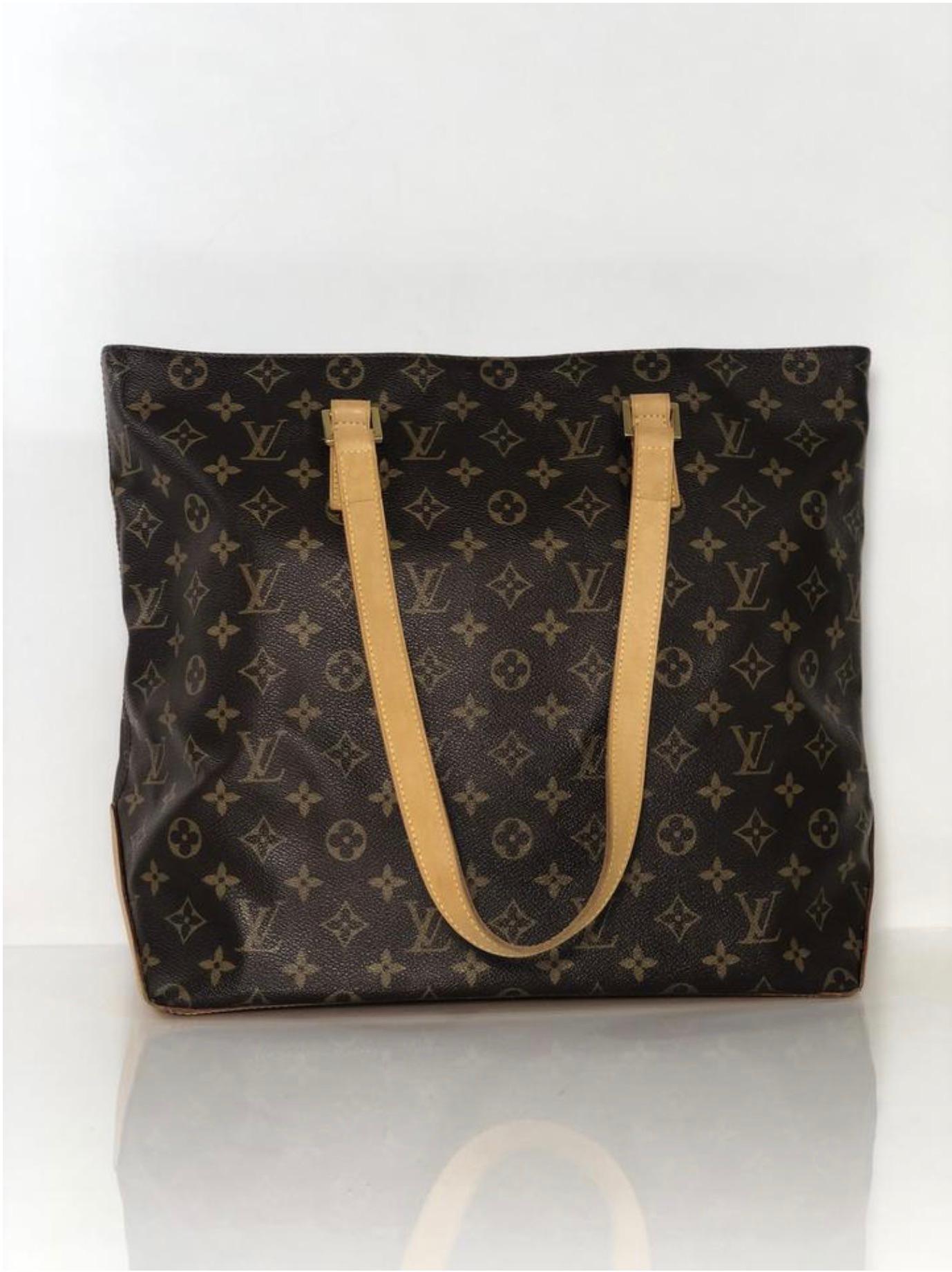 Women's or Men's Louis Vuitton Monogram Cabas Mezzo Tote Shoulder Handbag For Sale
