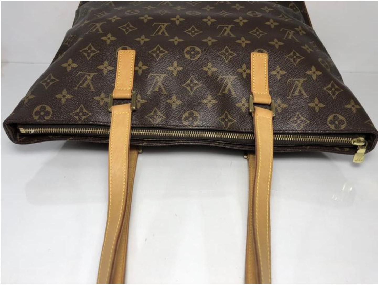Louis Vuitton Monogram Cabas Mezzo Tote Shoulder Handbag For Sale 1