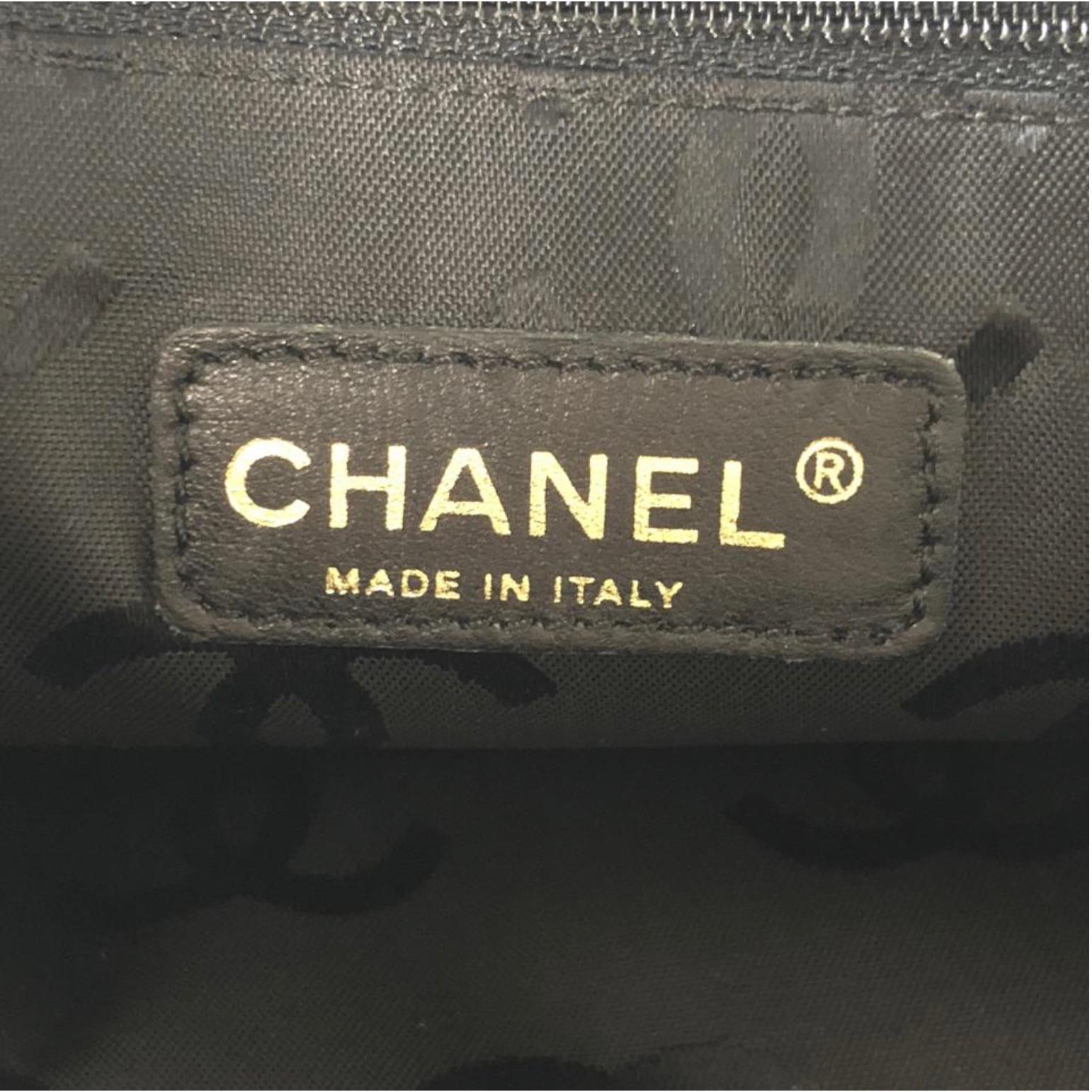 Chanel Lambskin Leather Wild Stitch Large Shoulder with Gold Hardware in Black For Sale 7