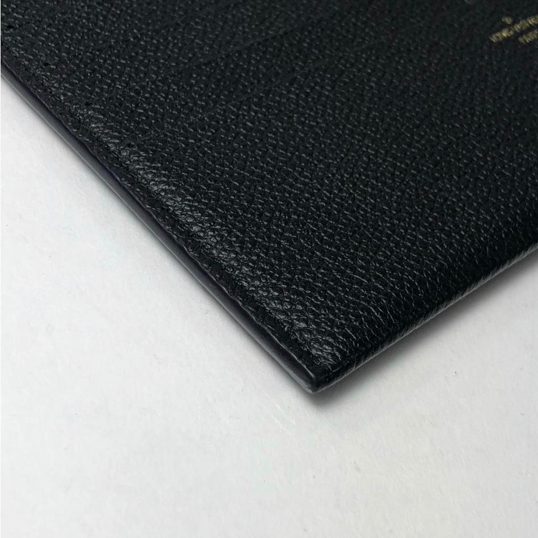 Louis Vuitton Empreinte Pochette Felicie Card Holder Wallet Insert in Black  For Sale 2