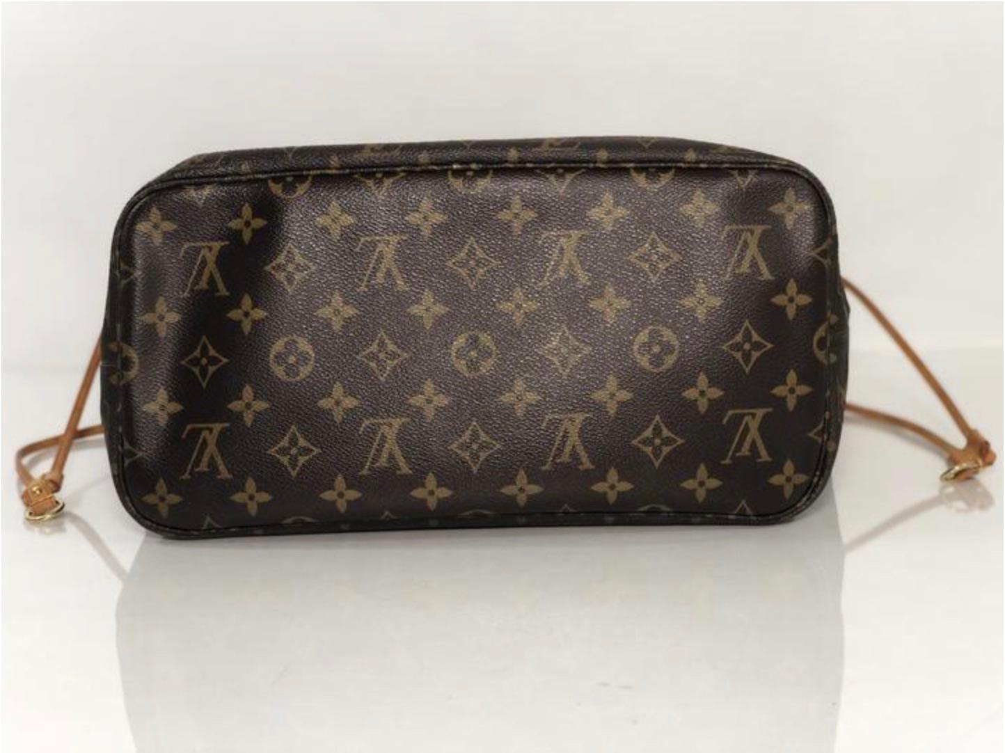  Louis Vuitton Monogram Neverfull MM Tote Shoulder Handbag For Sale 1