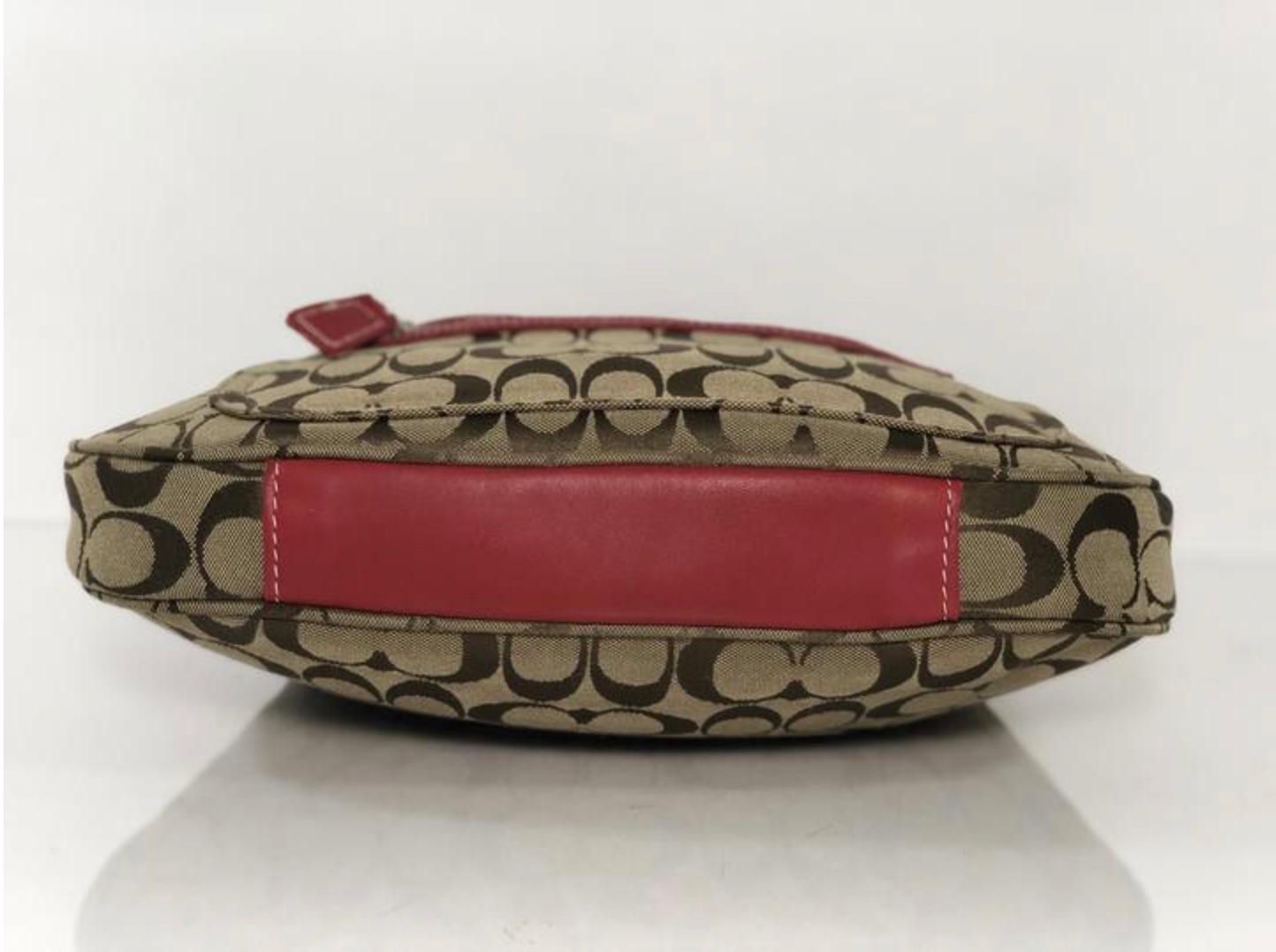 coach signature jacquard wallet