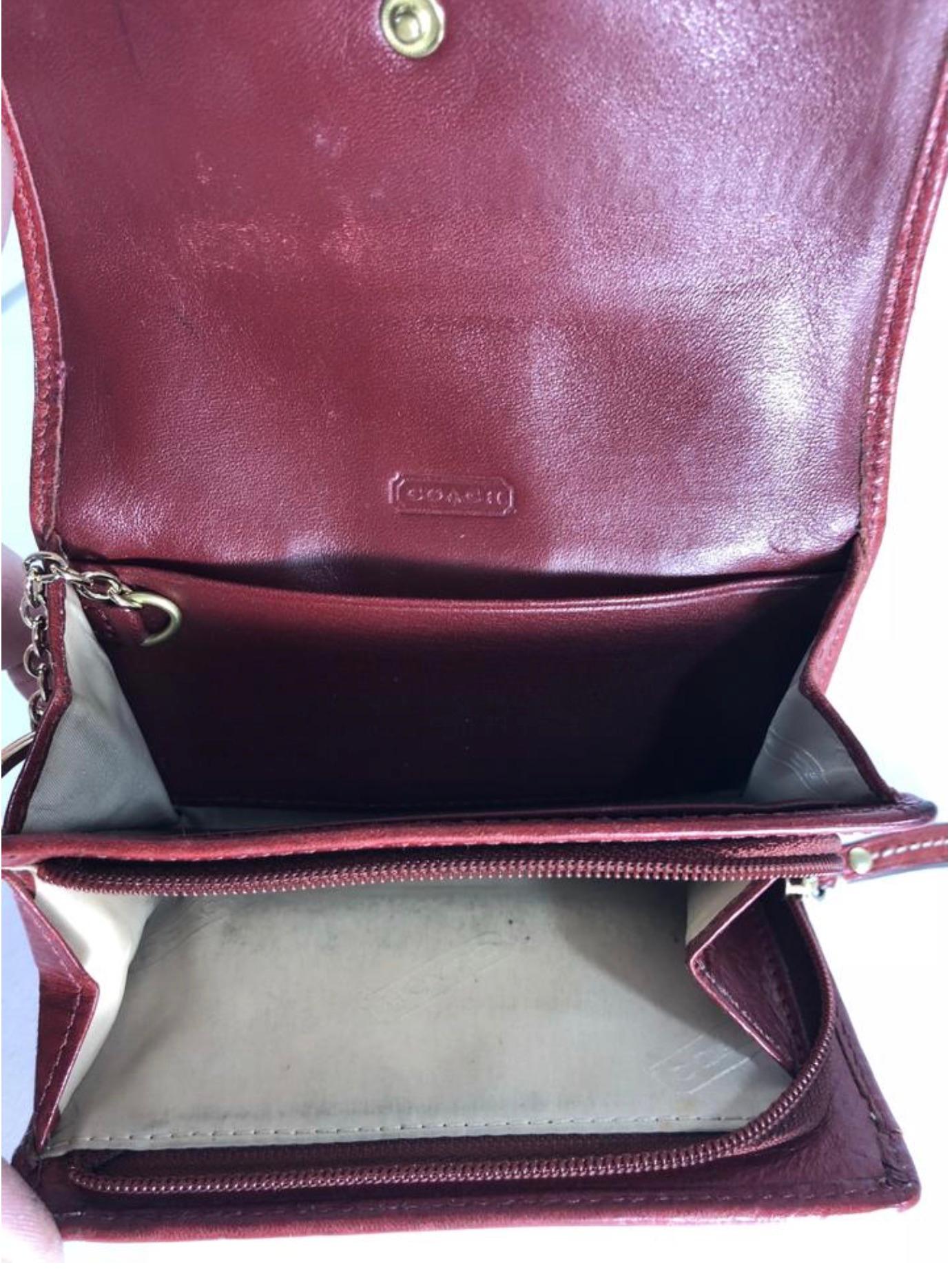 Coach Signature Jacquard Canvas Hobo Handbag and Matching Wallet in Red For Sale 3