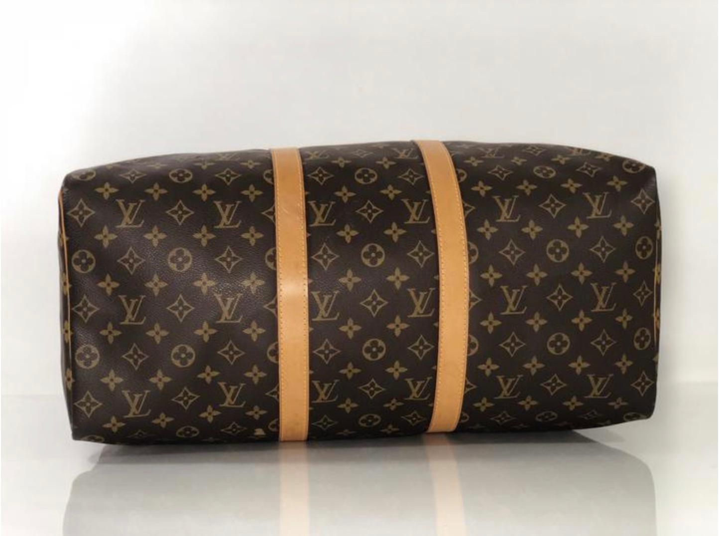  Louis Vuitton Monogram Keepall 50 Travel Bag For Sale 4