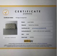 Louis Vuitton Damier Azur Zippy Wallet