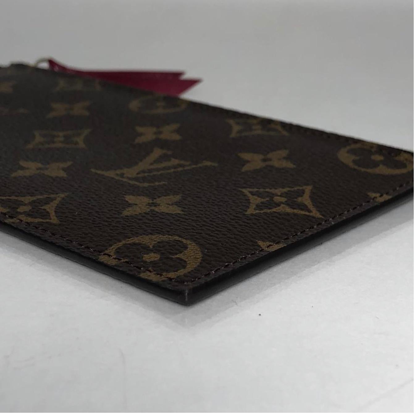  Louis Vuitton Monogram Pochette Felicie Zip Clutch Insert For Sale 3