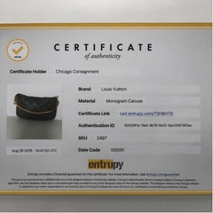 Louis Vuitton Monogram Pochette Accessories Wristlet Handbag