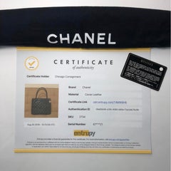 Chanel Caviar Leather Medallion with Silver Hardware in Black Shoulder Handbag