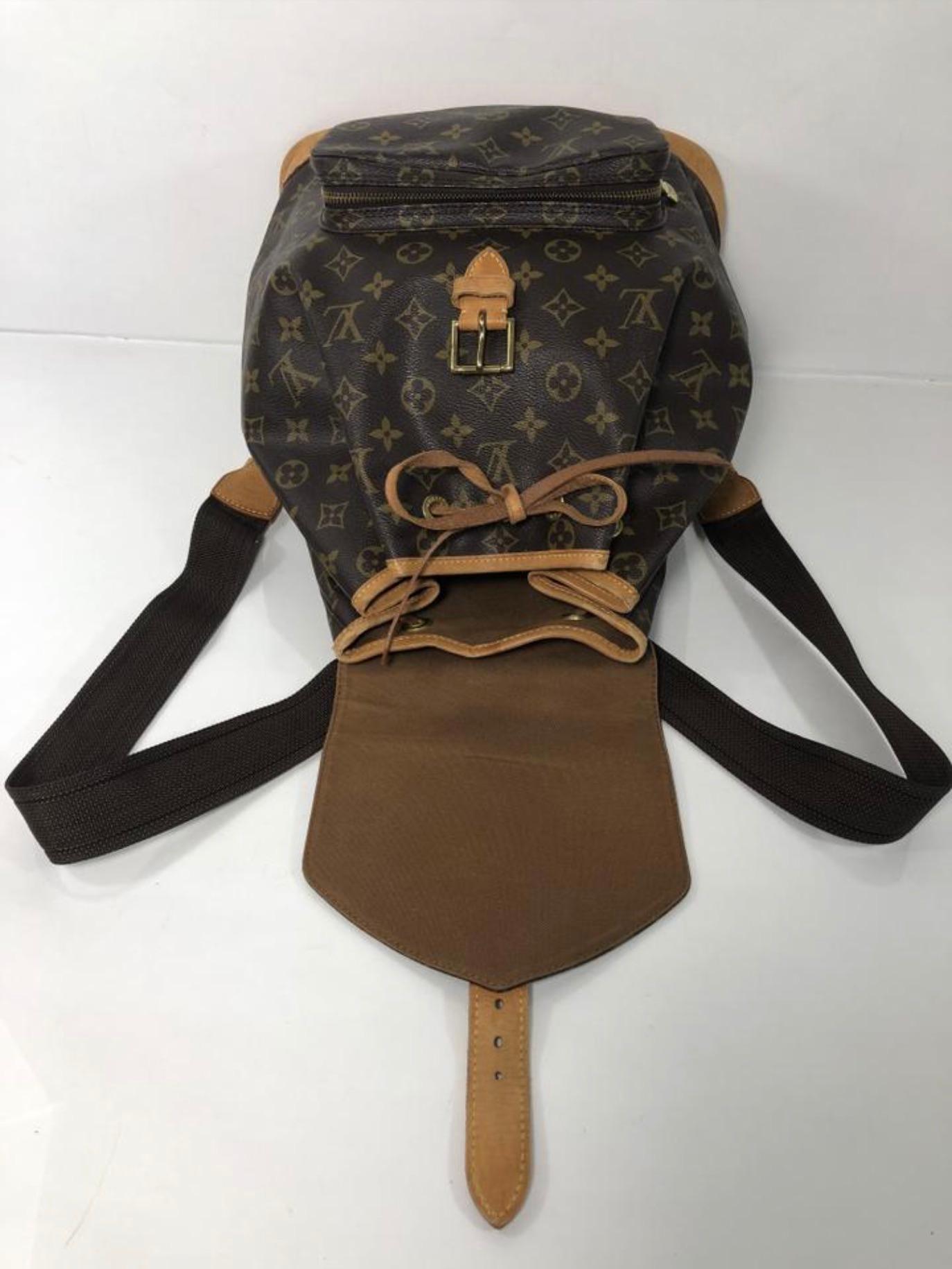  Louis Vuitton Monogram Montsouris GM Backpack Handbag For Sale 1