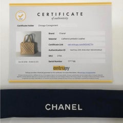Chanel Lambskin Leather Wild Stitch Large Shoulder with Gold Hardware in Beige