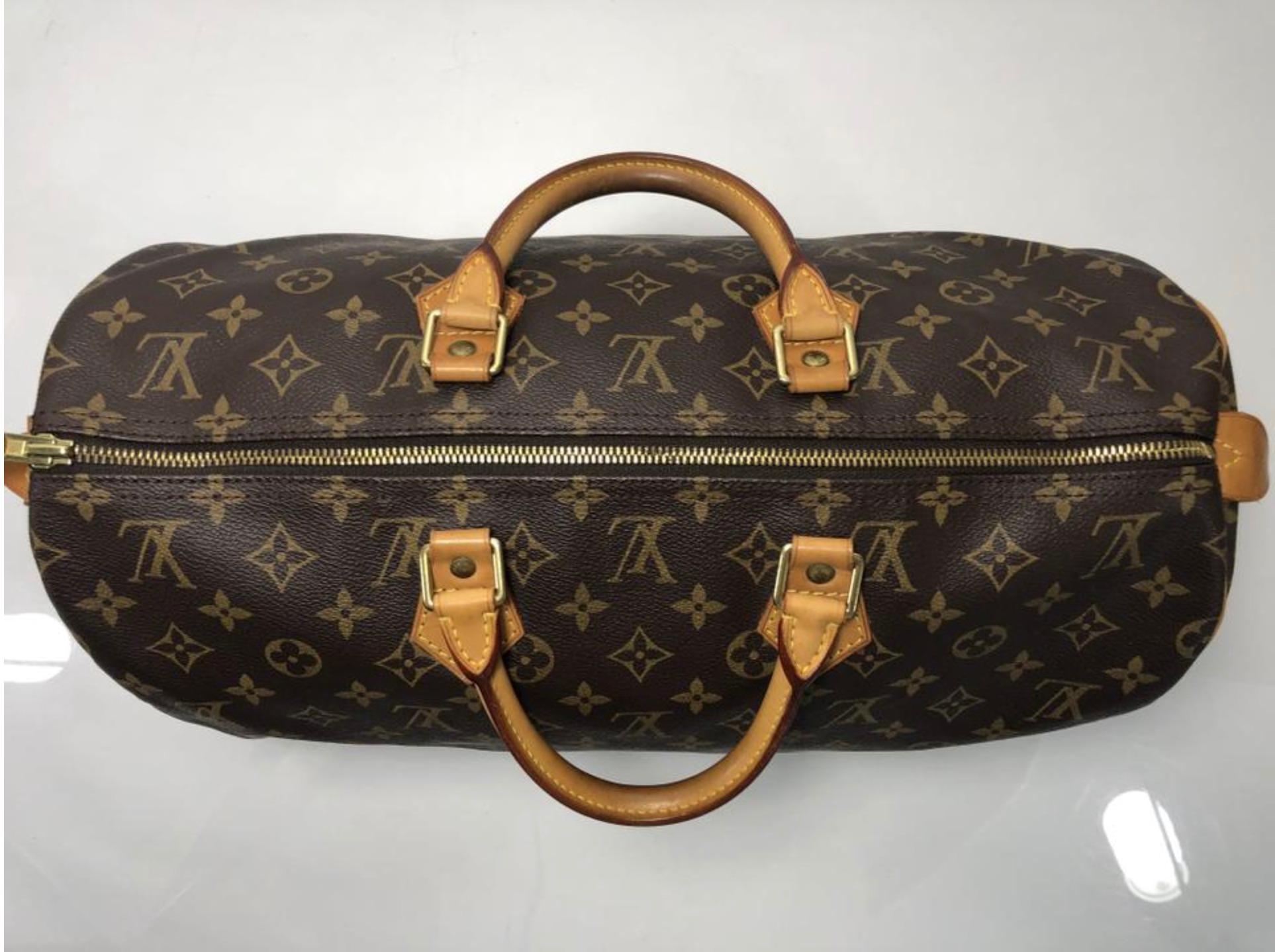 Louis Vuitton Monogram Speedy 40 Satchel Top Handle Handbag For Sale 1