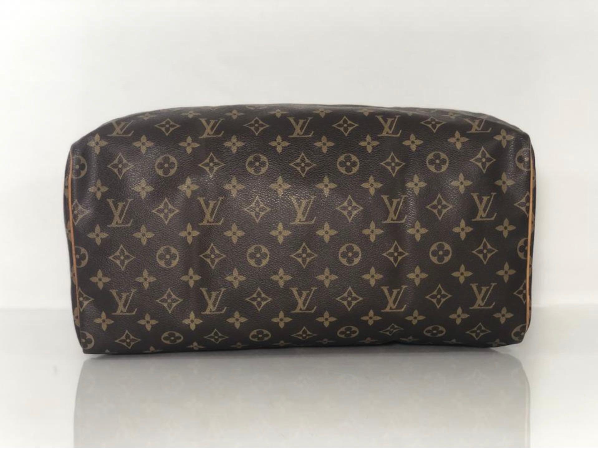 Louis Vuitton Monogram Speedy 40 Satchel Top Handle Handbag For Sale 2
