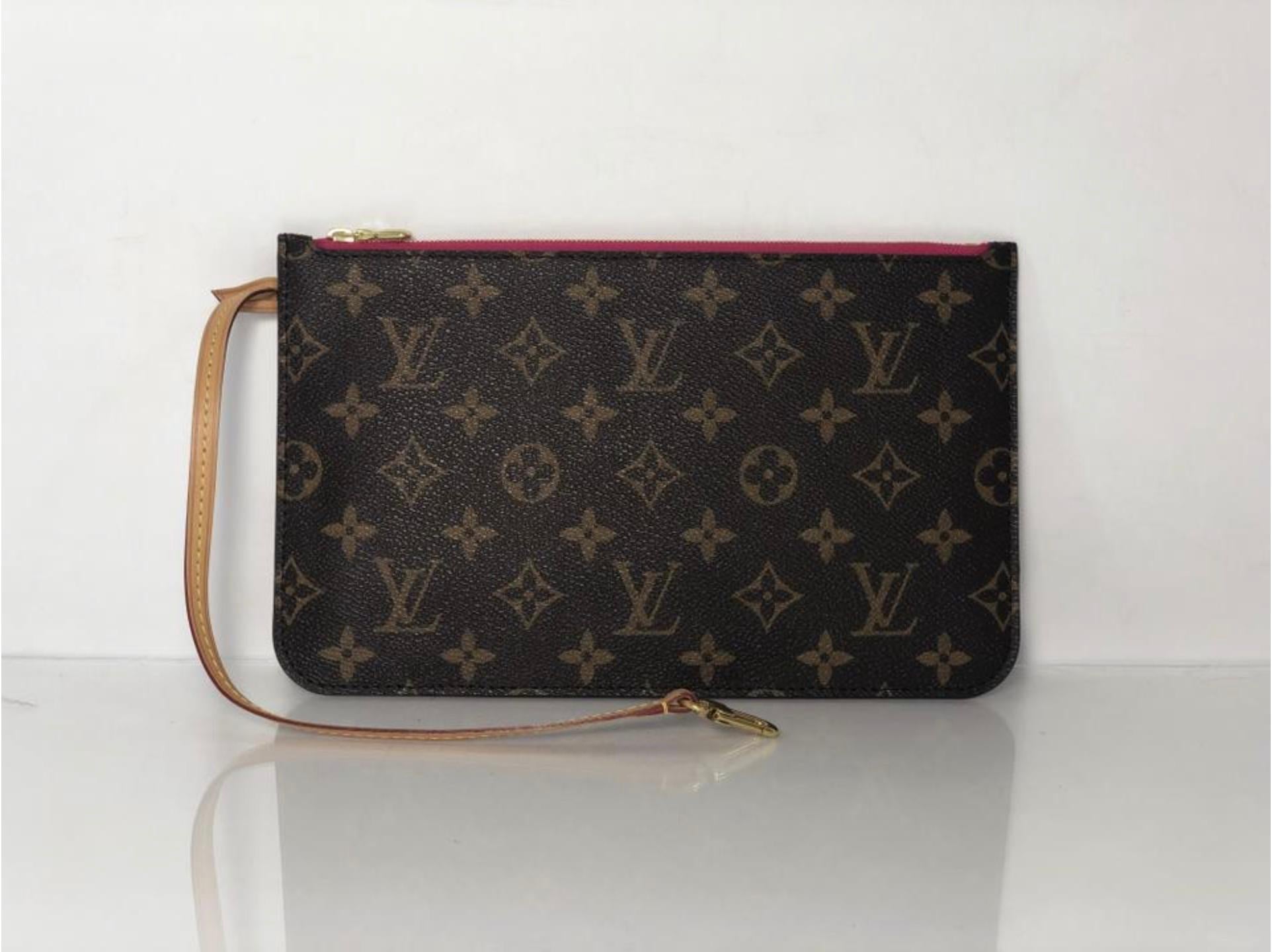 Black Louis Vuitton Monogram Neverfull GM Pouch Only