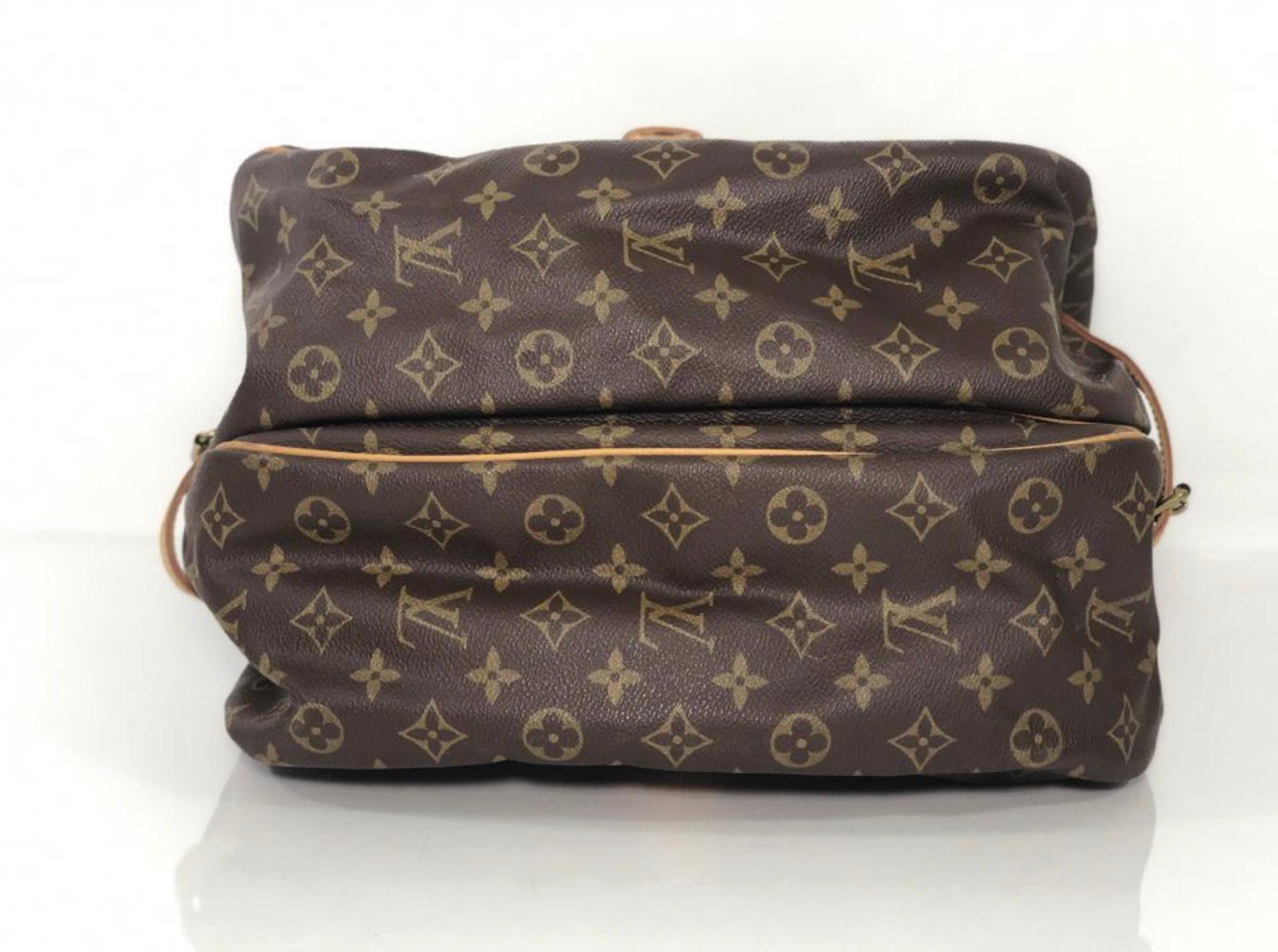  Louis Vuitton Monogram Saumur 35 Crossbody Shoulder Handbag For Sale 2