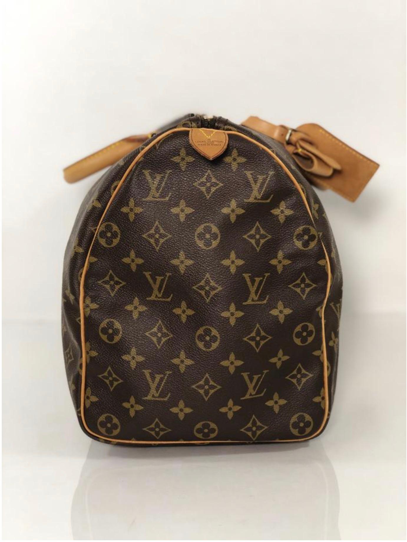 Black  Louis Vuitton Monogram Keepall 45 Top Handle Travel Bag For Sale