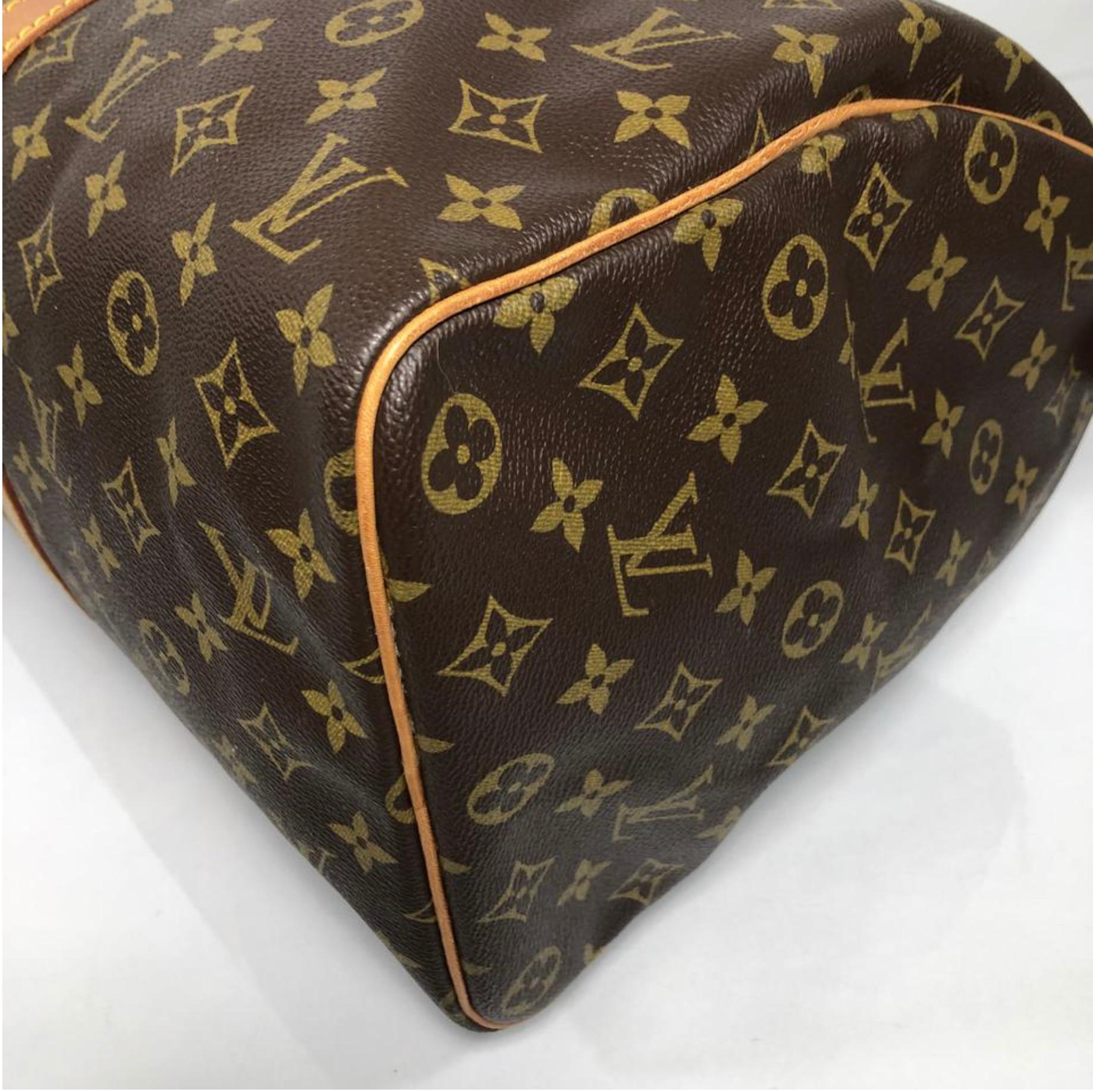  Louis Vuitton Monogram Keepall 45 Top Handle Travel Bag For Sale 3