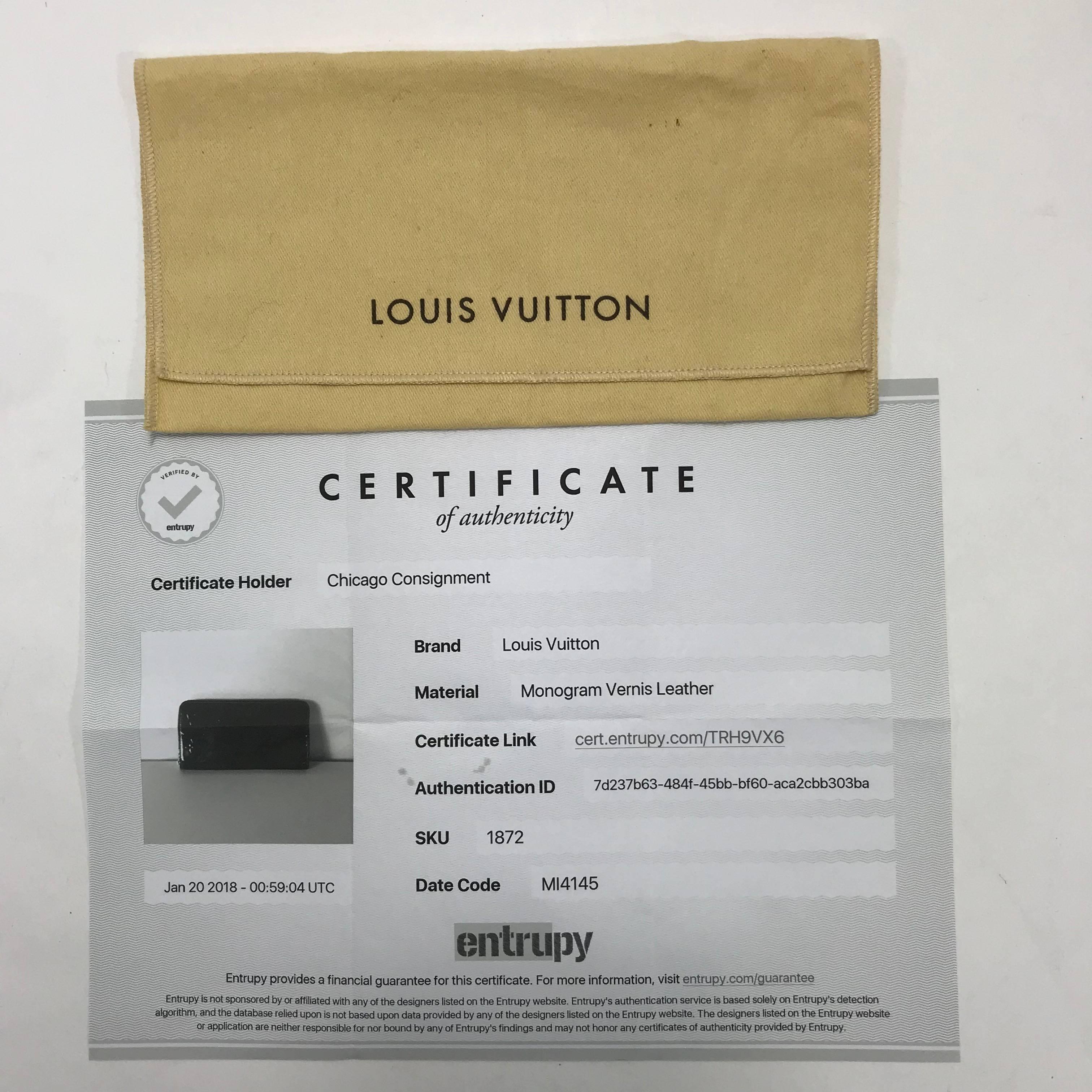 MODEL - Louis Vuitton Vernis Zippy Wallet in Rouge Fauviste

CONDITION - Looks New!

SKU - 1872

ORIGINAL RETAIL PRICE - 750 + tax

DATE/SERIAL CODE - MI4145

ORIGIN - France

PRODUCTION - 2015

DIMENSIONS - L8 x H4.5 x D1

STRAP/HANDLE DROP -