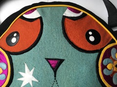 Kenzo  whimsical embroidered Large shoulder  Bag  "Panda"