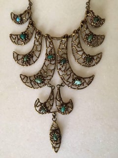 Sculptural necklace in the style of Ibram Lassaw, circa 1960