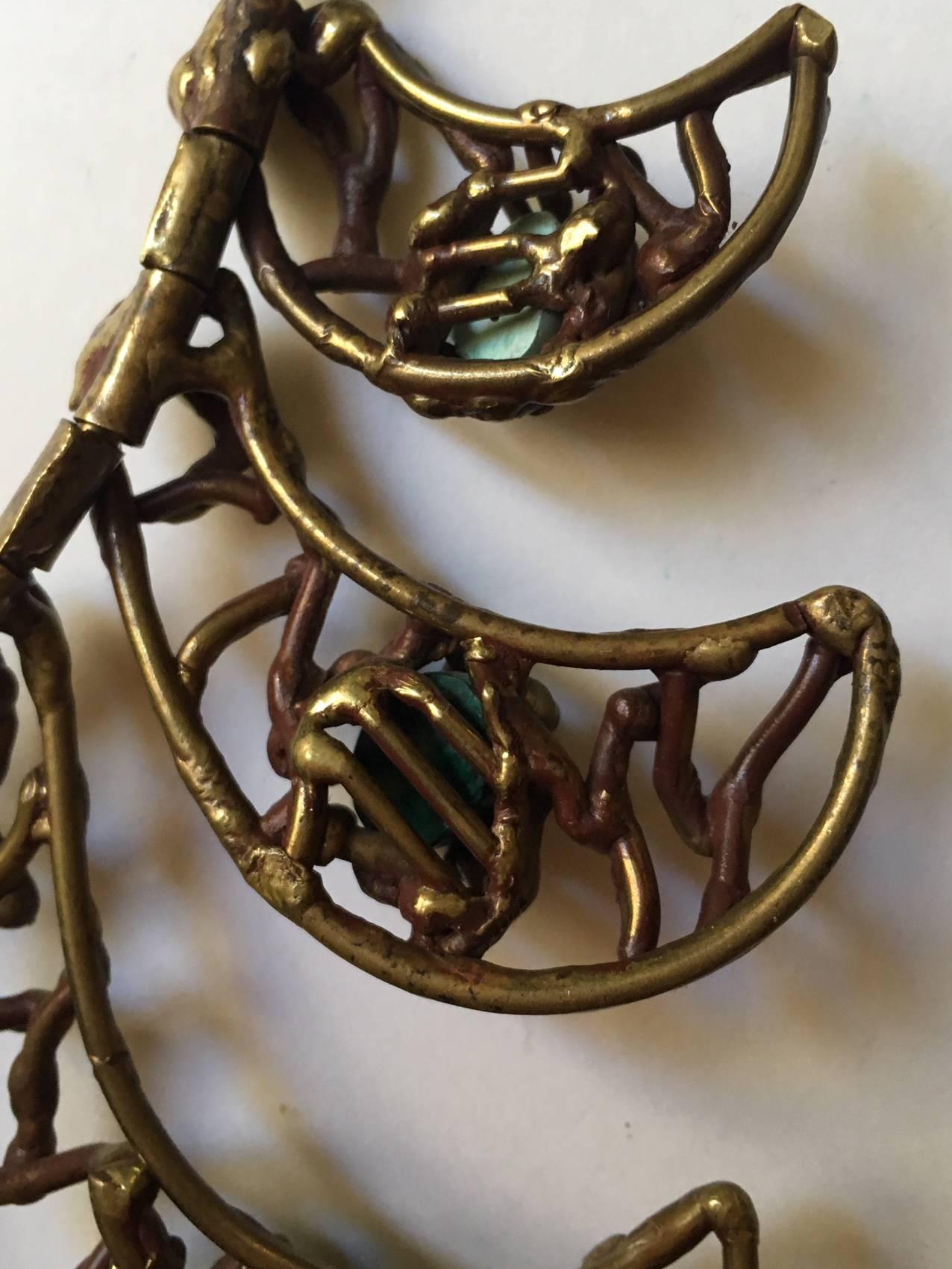 Sculptural necklace in the style of Ibram Lassaw, circa 1960 For Sale 3