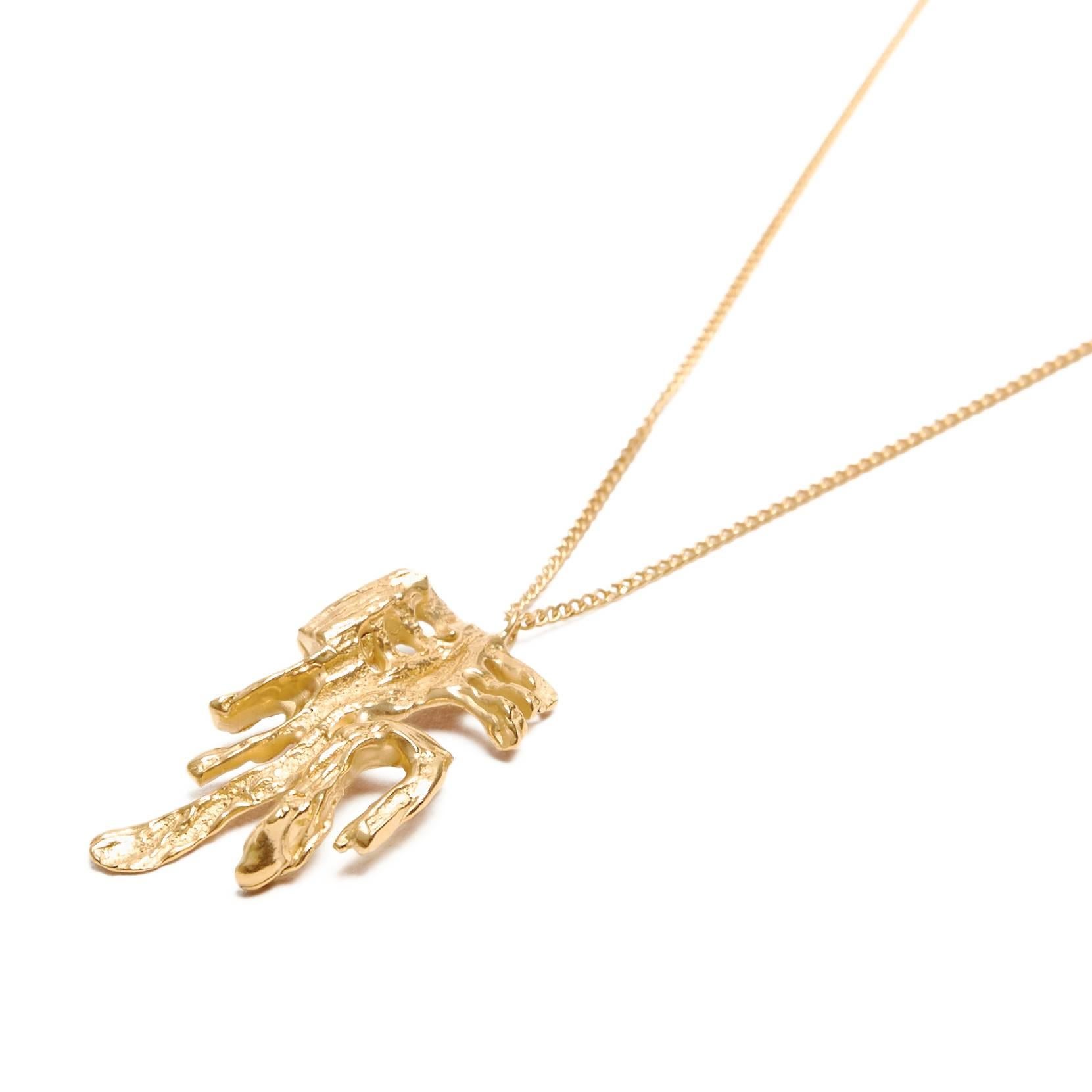 Contemporary Loveness Lee Chinese Zodiac Horse Horoscope Gold Pendant Necklace For Sale