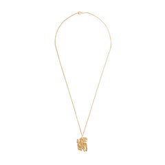 Loveness Lee Chinese Zodiac Tiger Horoscope Gold Pendant Necklace