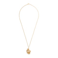 Loveness Lee Chinese Zodiac Monkey Horoscope Gold Pendant Necklace