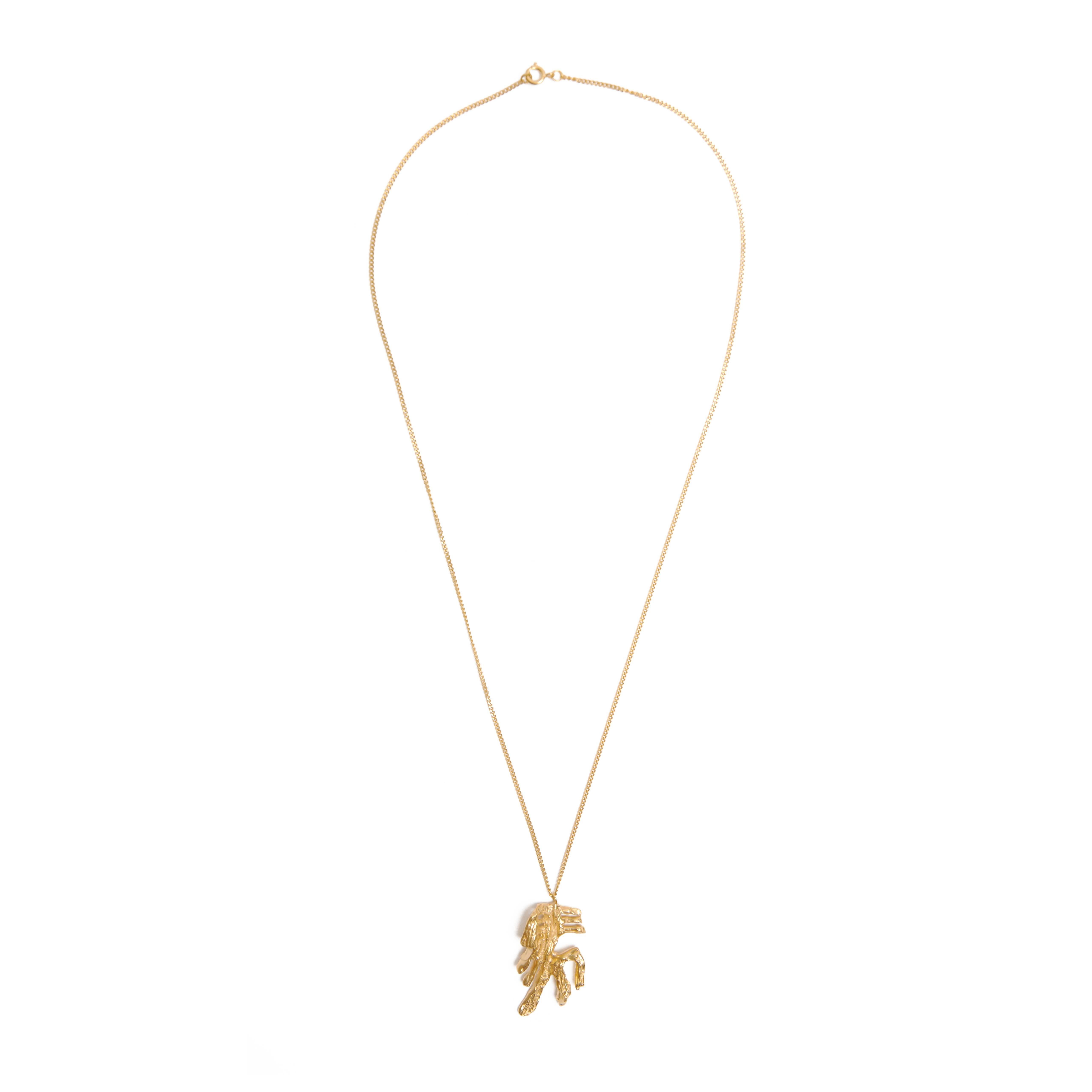 The Chinese zodiac Horse necklace is inspired by the ancient Chinese calligraphy character of Horse (Ma 马), the seventh of the twelve signs of the Chinese zodiac. People born in the year of the Horse are filled with energy and spirit, and are always