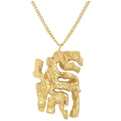 Loveness Lee - Chinese Zodiac Tiger - Horoscope Gold Pendant Necklace
