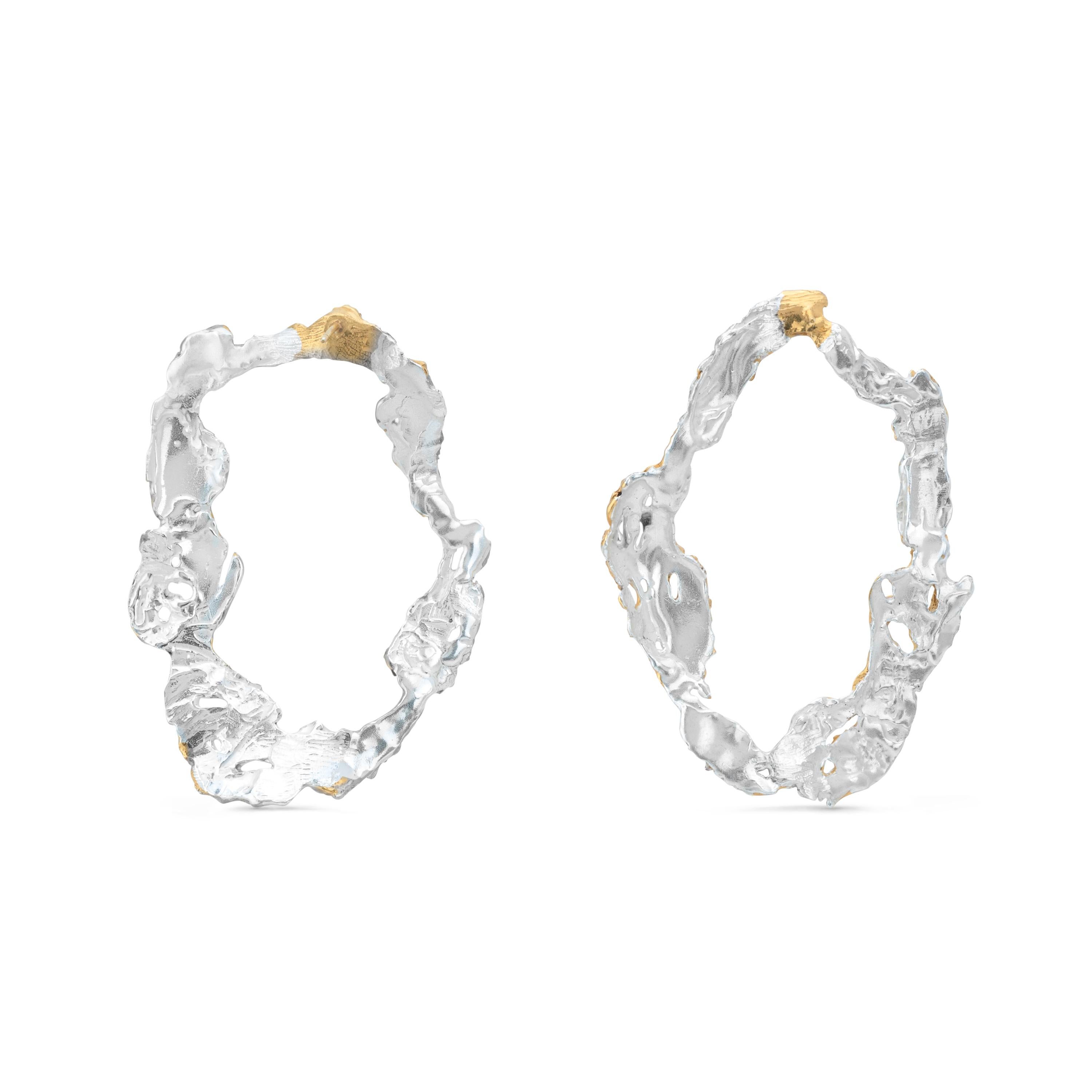 Translated from Armenian, Dzovag means ‘lake’, a large standing or slow-moving body of water surrounded by land. In the same way that lakes stand proudly among the natural landscape, these earrings make for a bold declaration of style and identity –