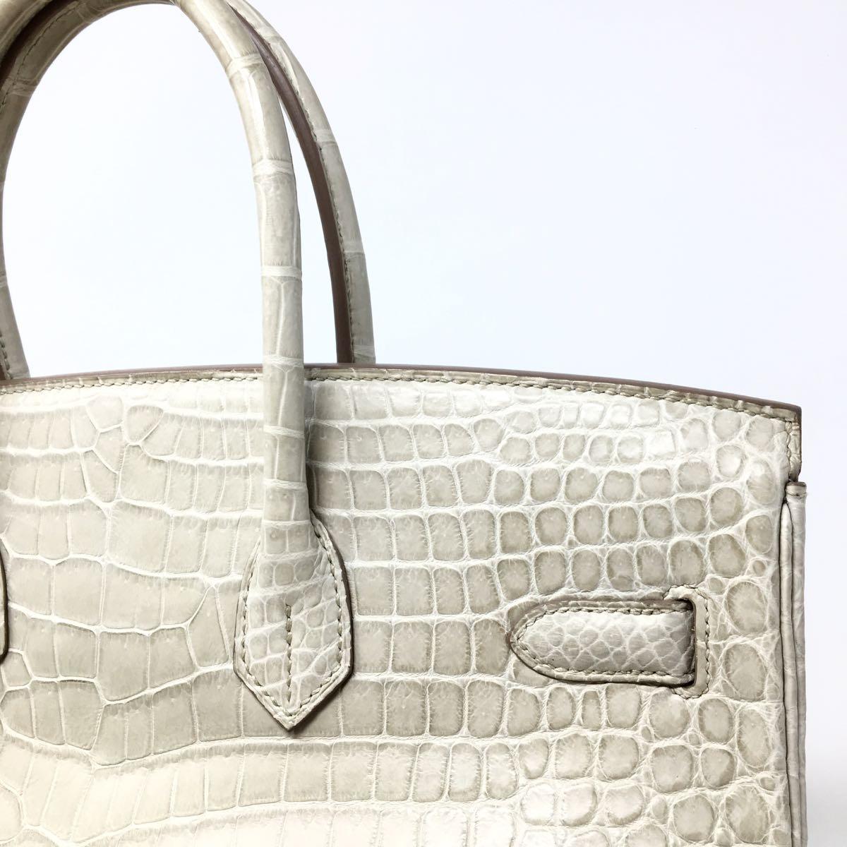 Sac Hermès Paris Birkin 35 Crocodile Porosus Mat Beton Gris Fonce, 2015  1
