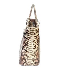 Dior Grey and Pink Python Large Lady Dior Bag, 2011