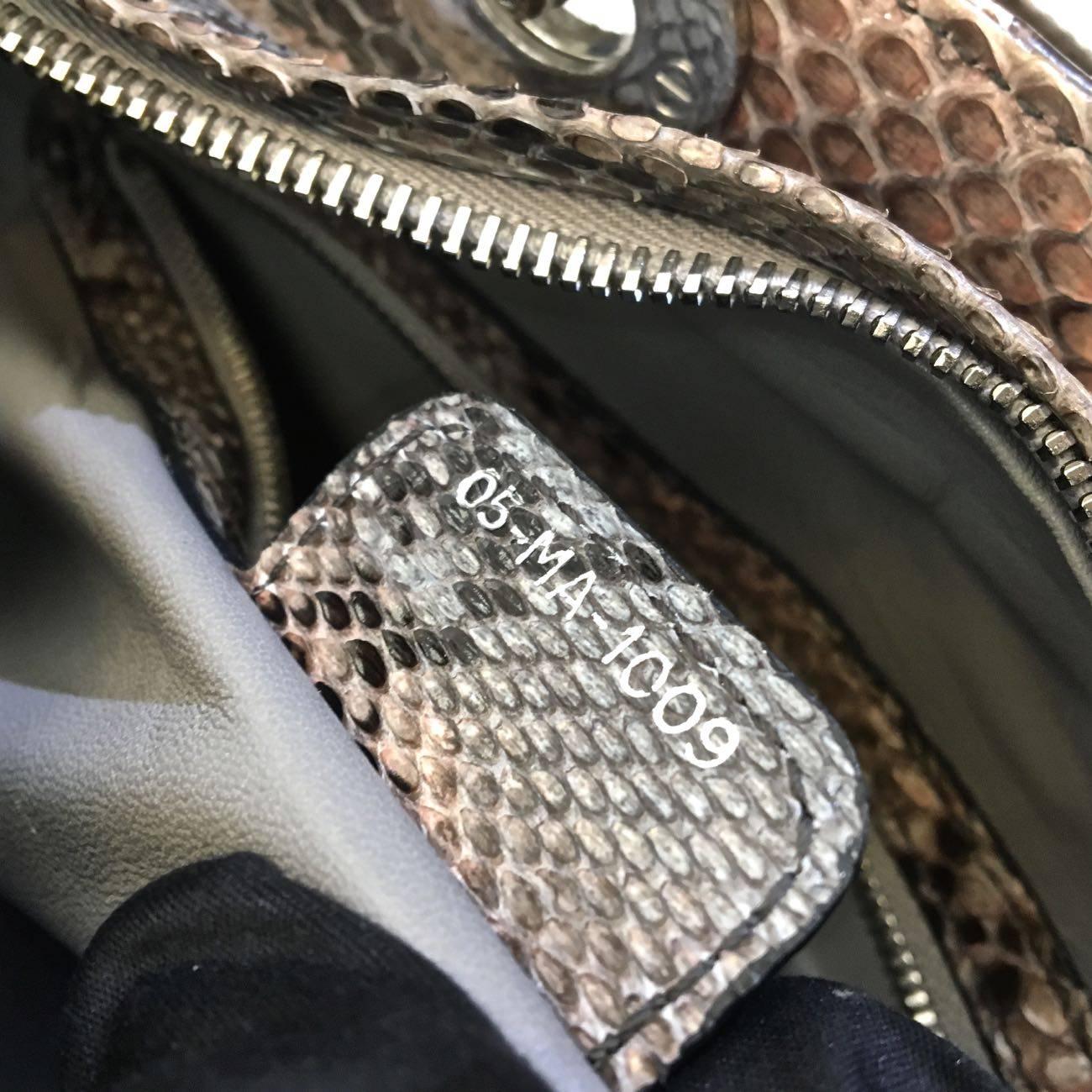 Dior Grey and Pink Python Large Lady Dior Bag, 2011 1