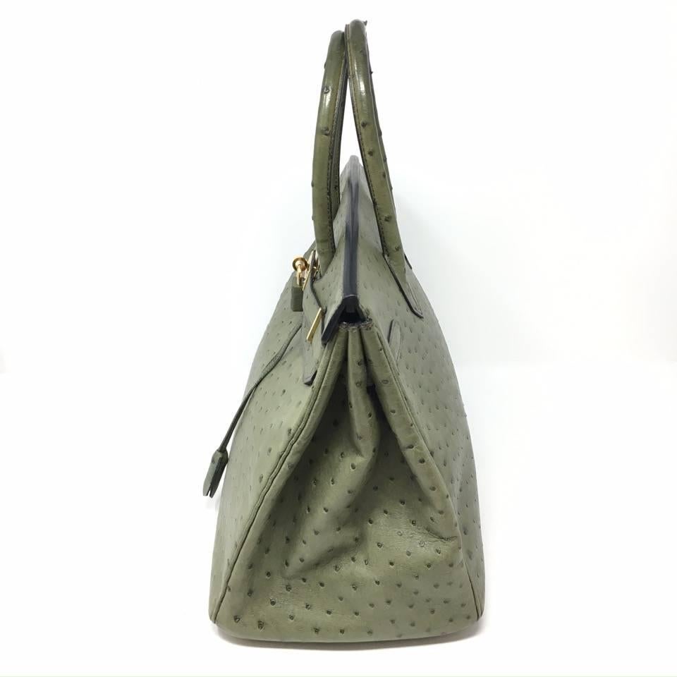 hermes birkin green ostrich
