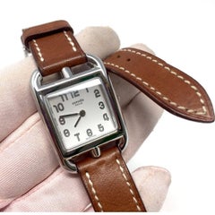 Hermes Paris Medium "Cape Cod" Double Strap Watch, Veau barenia Gold, 2006