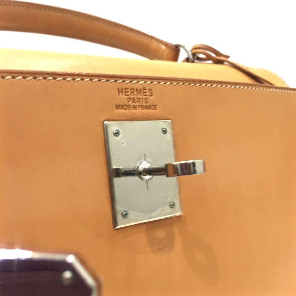 Hermes Naturelle Sable Natural Leather Sac Kelly 32 Bag, 2005  3