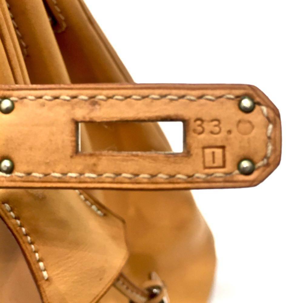 Hermes Naturelle Sable Natural Leather Sac Kelly 32 Bag, 2005 2