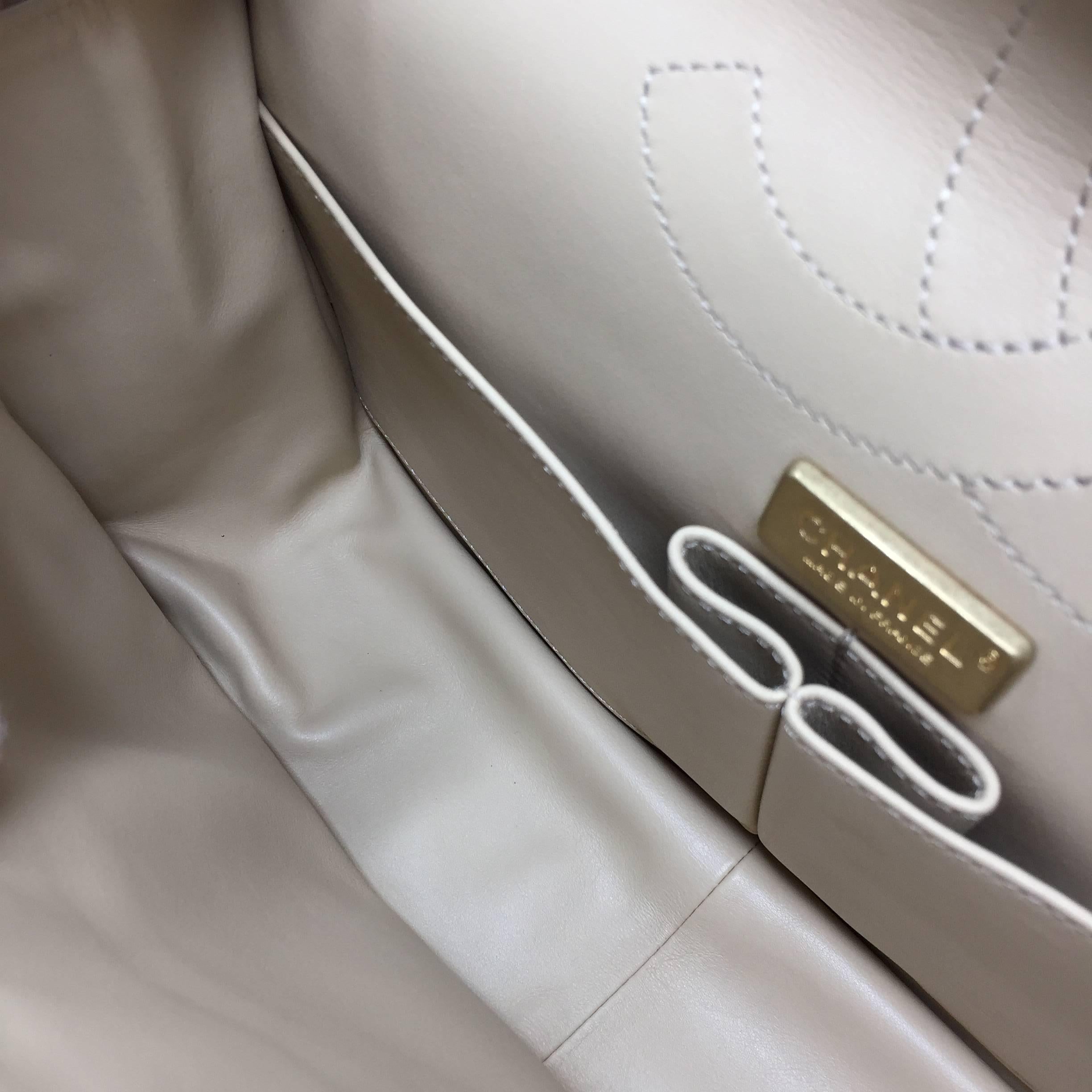 Chanel Reissue 2.55 Gold Nude Python Exotic Leather Shoulder Bag 1