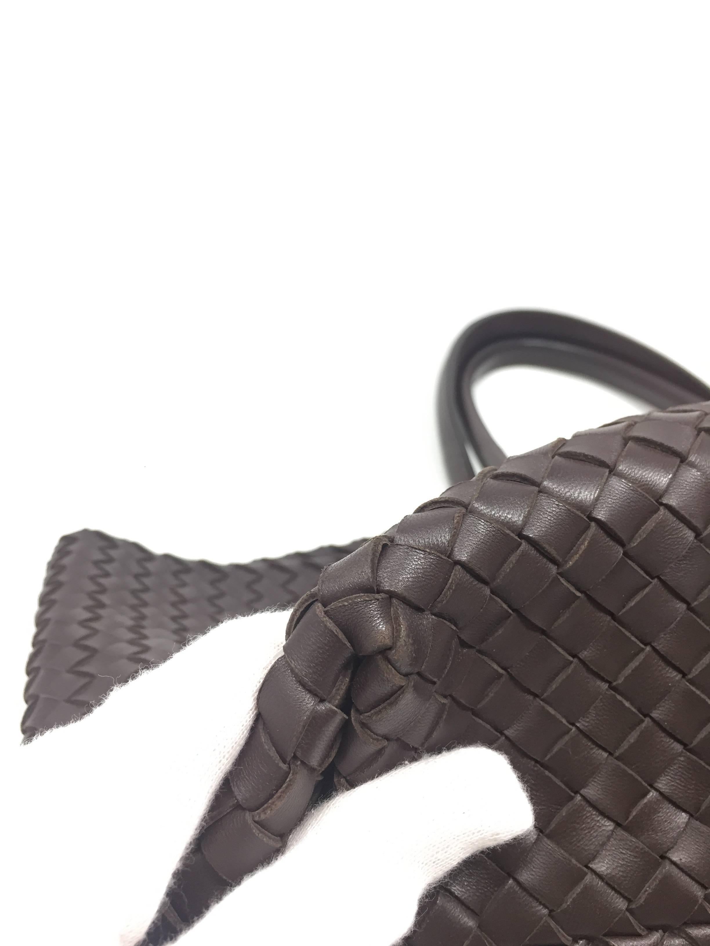 Black Bottega Veneta Cabat Espresso Lambskin Leather Shopping Tote Bag