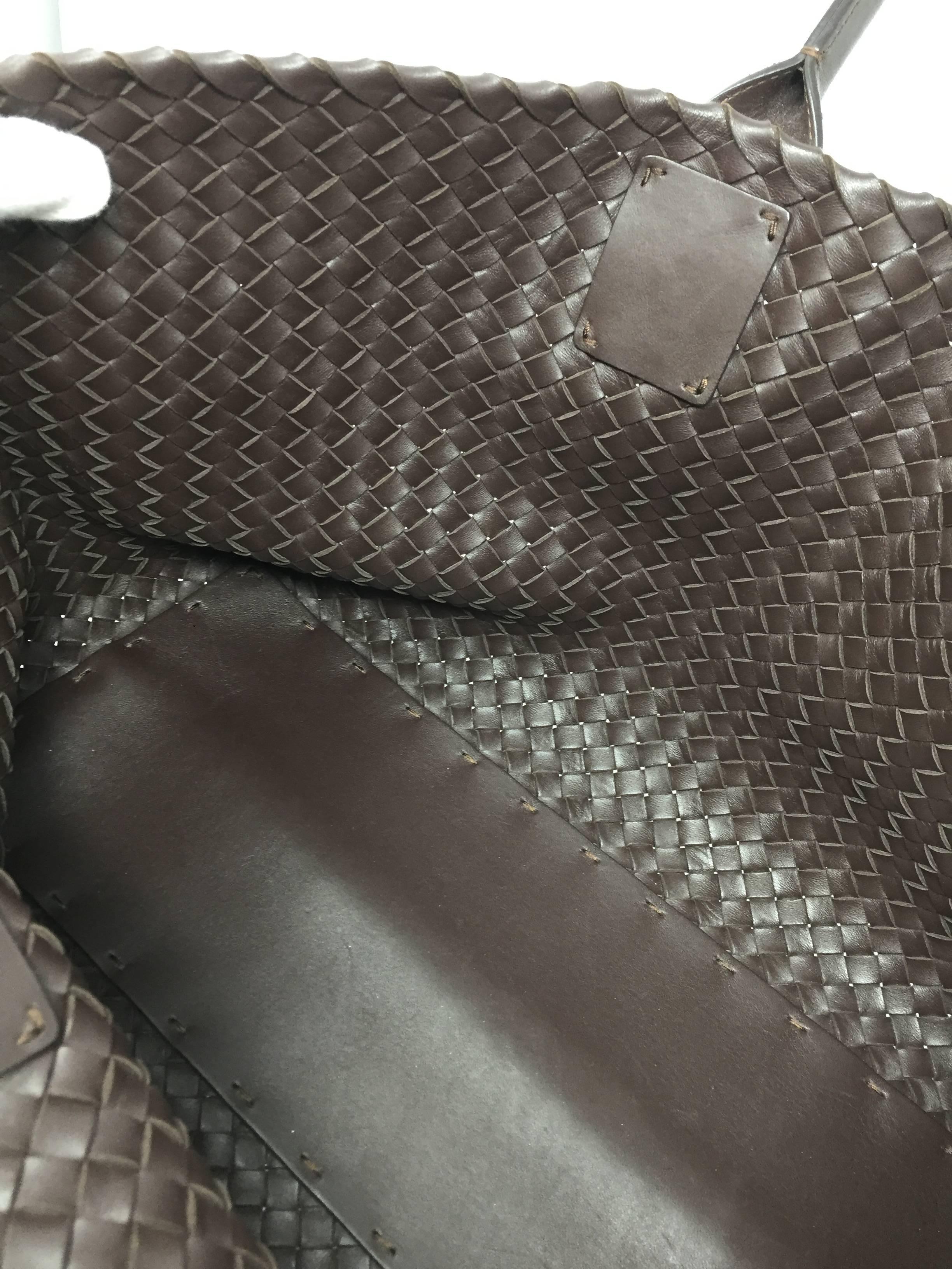 Bottega Veneta Cabat Espresso Lambskin Leather Shopping Tote Bag 4