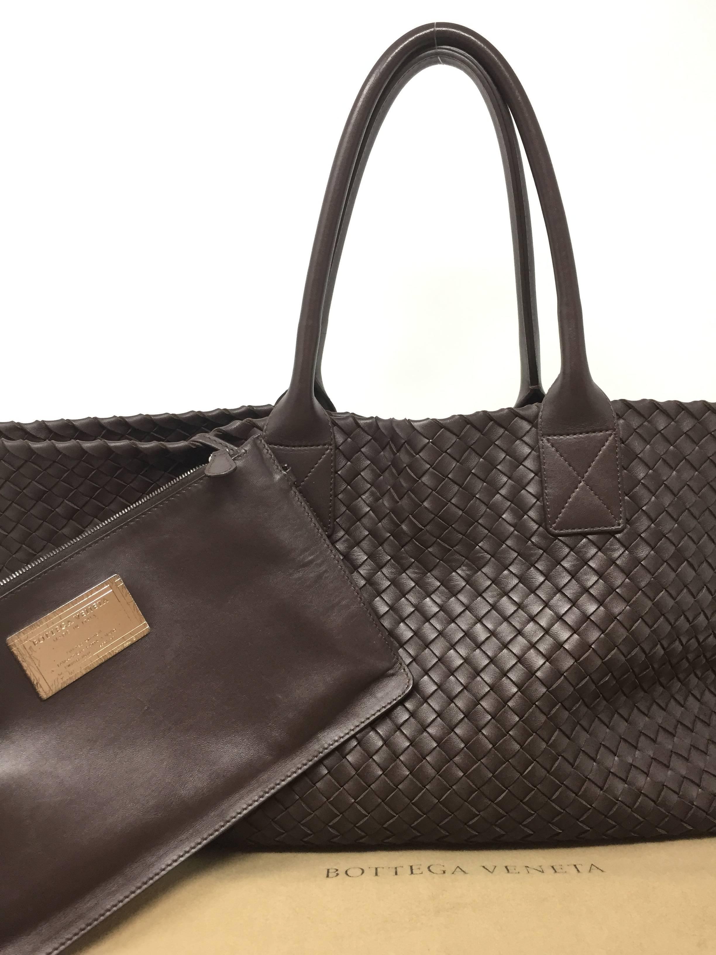 Bottega Veneta Cabat Espresso Lambskin Leather Shopping Tote Bag 7