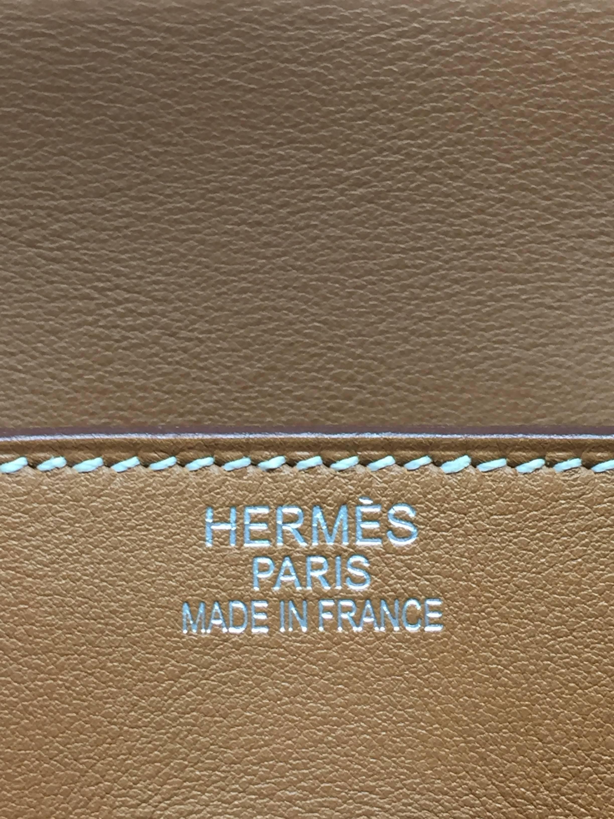 Hermes Paris Sac Birkin 35 Swift Gold Leather Bag, 2008 11