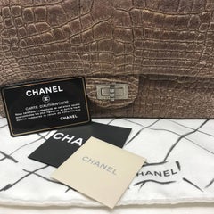 Chanel Alligator Reissue 2.55 Classic Double Flap Bag