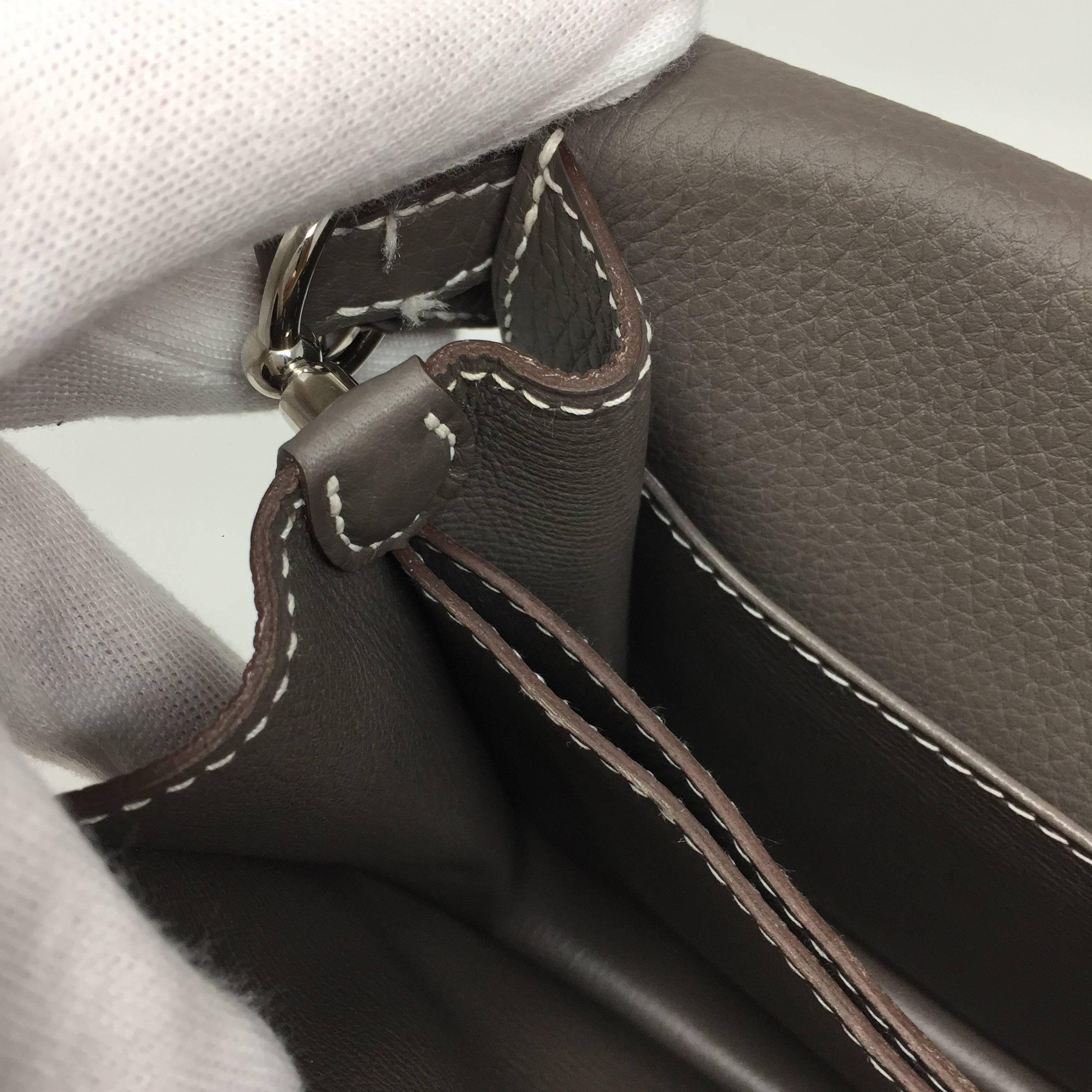 Hermes Paris Taurillon Clemance Sac Roulis Leather Shoulder Bag  , 2011 1
