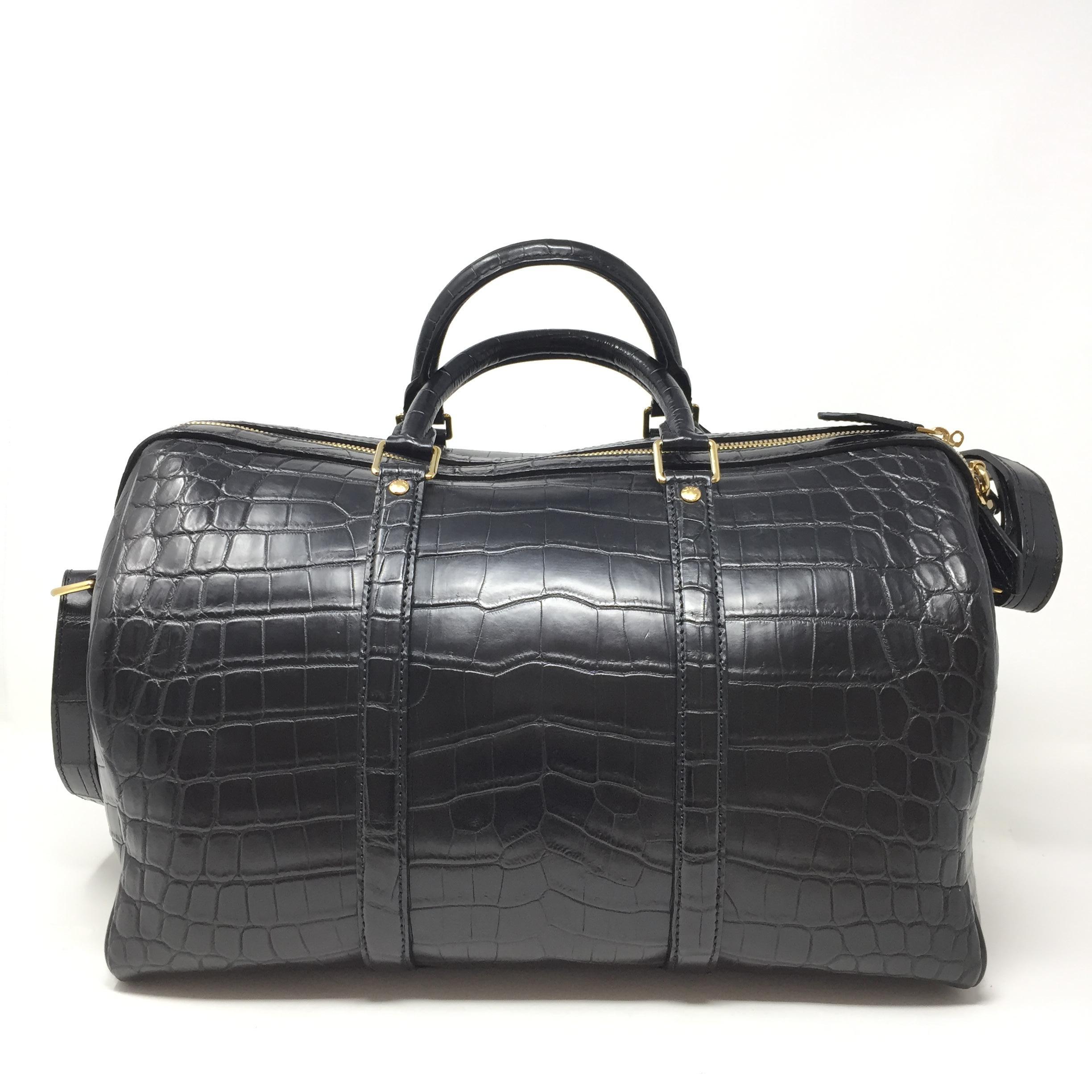 Louis Vuitton Sofia Coppola Black Nile Crocodile Leather Sc Bag, 2010 10