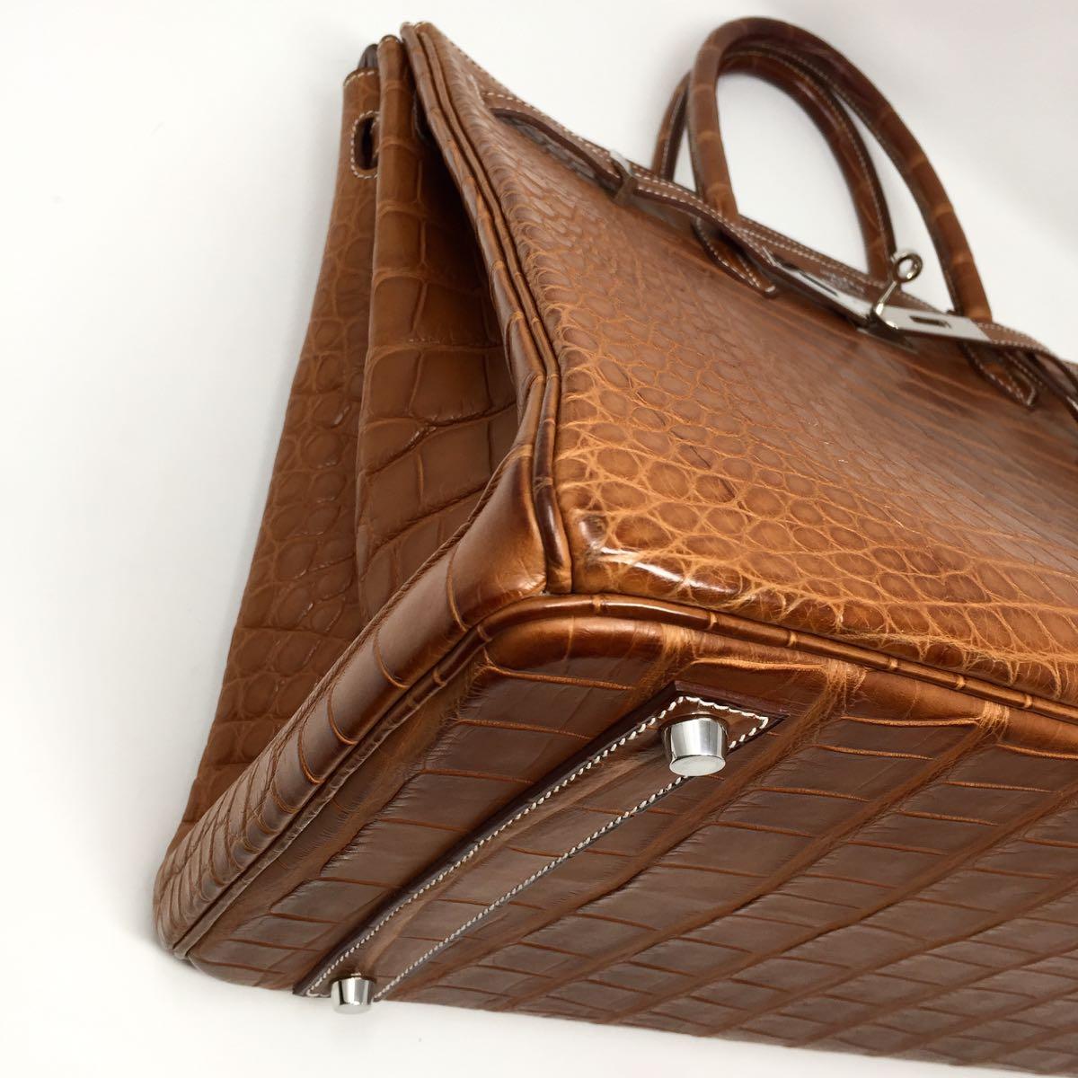 Hermes Paris Sac Gold Matte Alligator Leather Birkin 40 Bag, 2012 4
