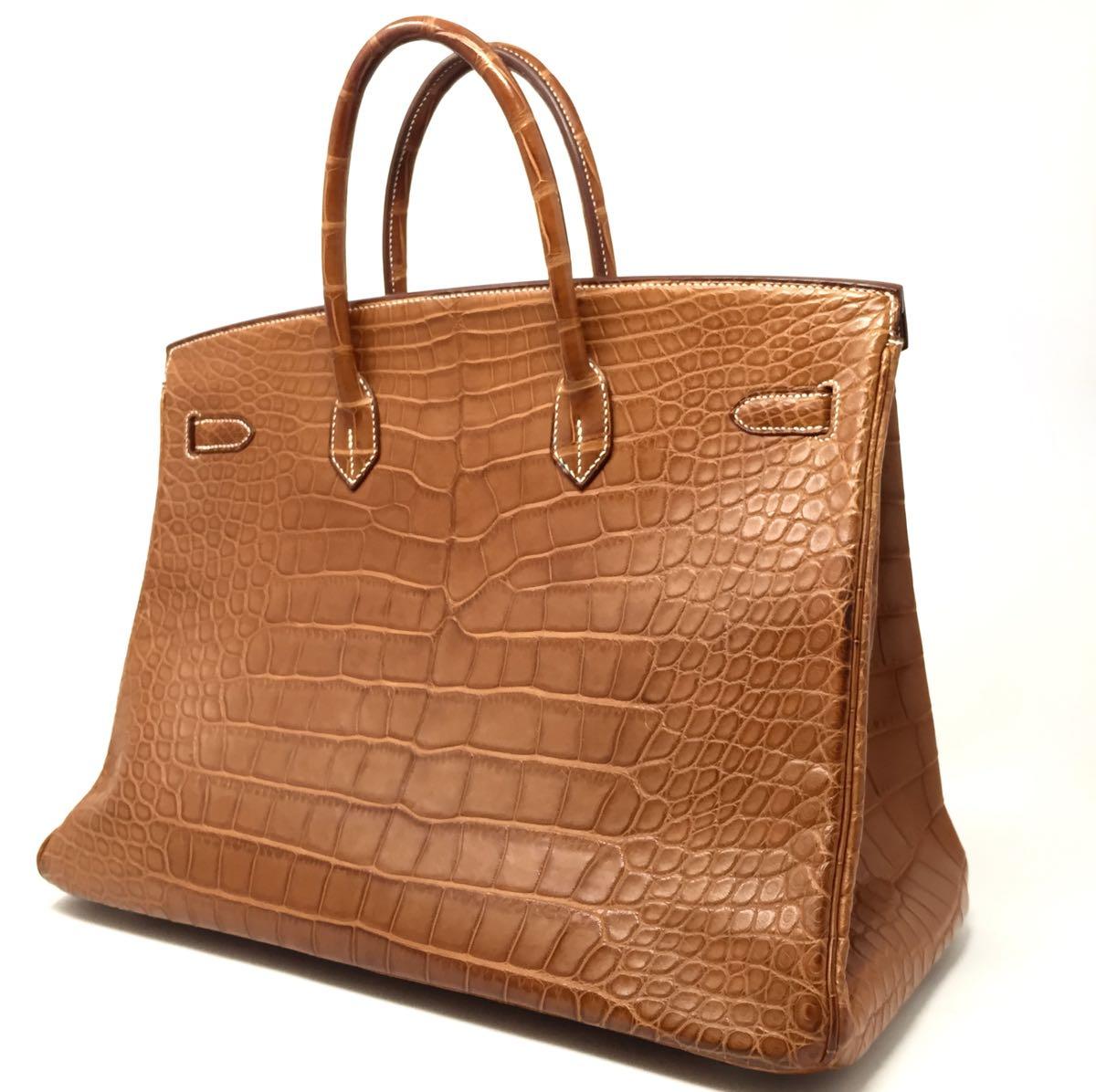 Hermes Paris Sac Gold Matte Alligator Leather Birkin 40 Bag, 2012 7