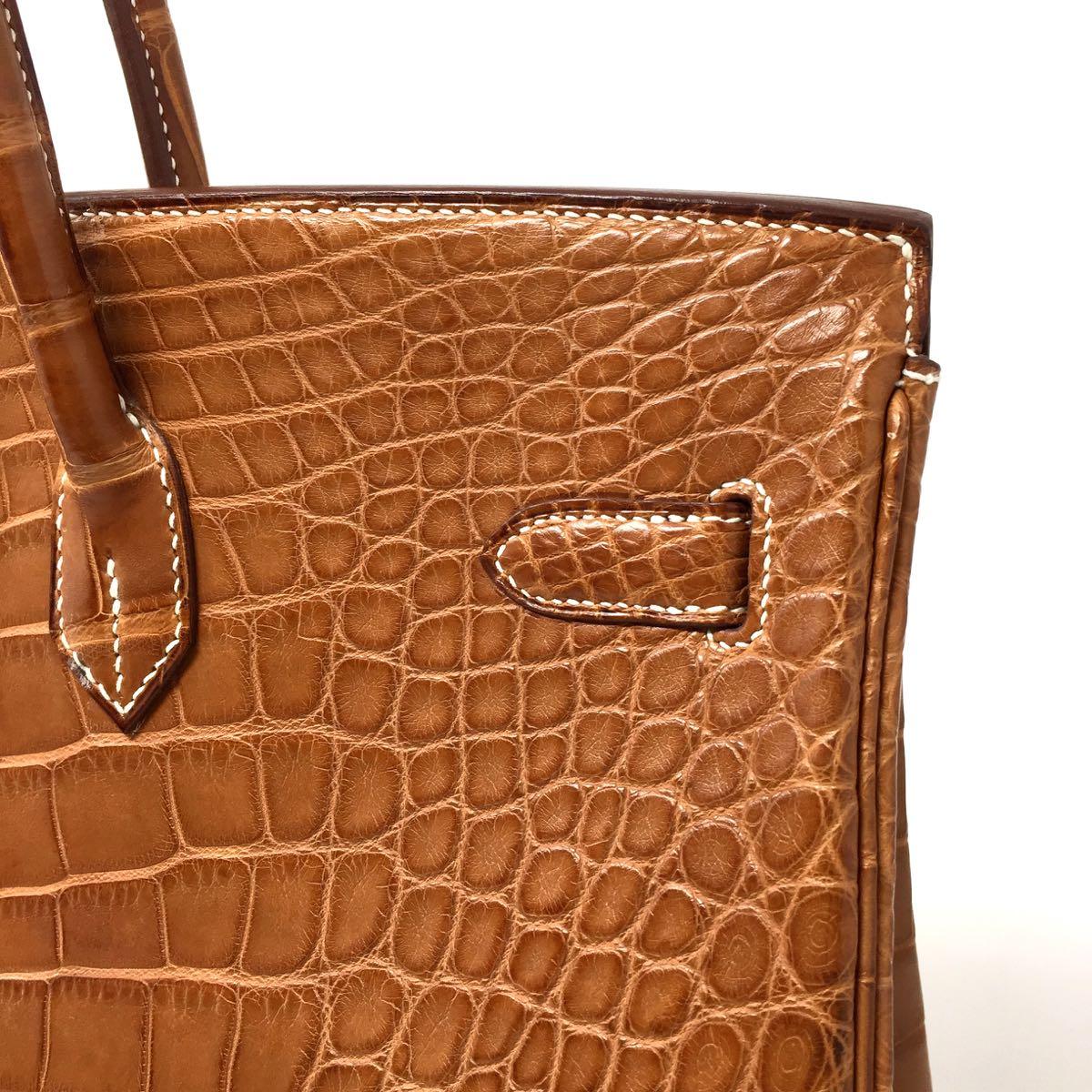 Hermes Paris Sac Gold Matte Alligator Leather Birkin 40 Bag, 2012 9